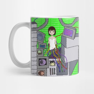 Serial Experiments Lain Hooked on the Wired Mug